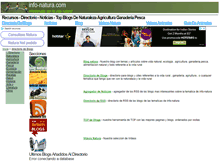 Tablet Screenshot of info-natura.com